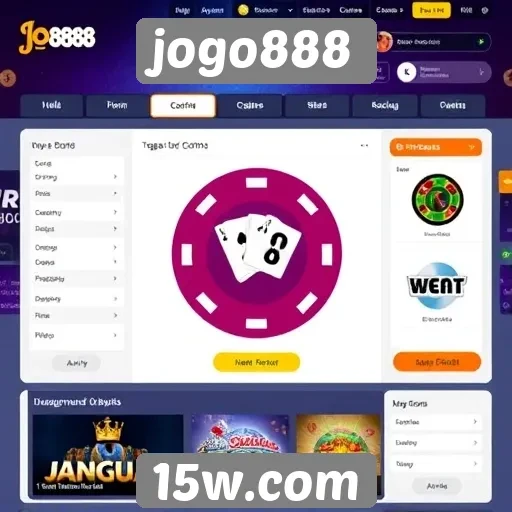 Análise da interface do site jogo888